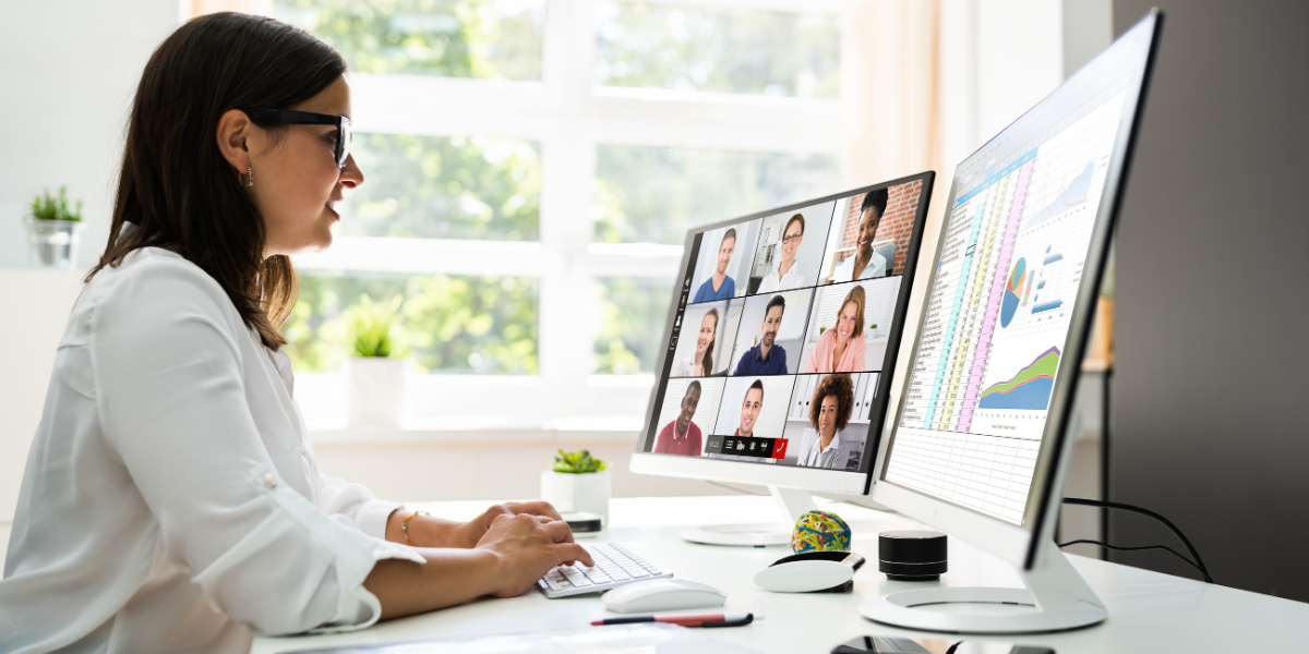 Columbus B2B team hosting a webinar designed to generate qualified pipeline and follow-up meetings