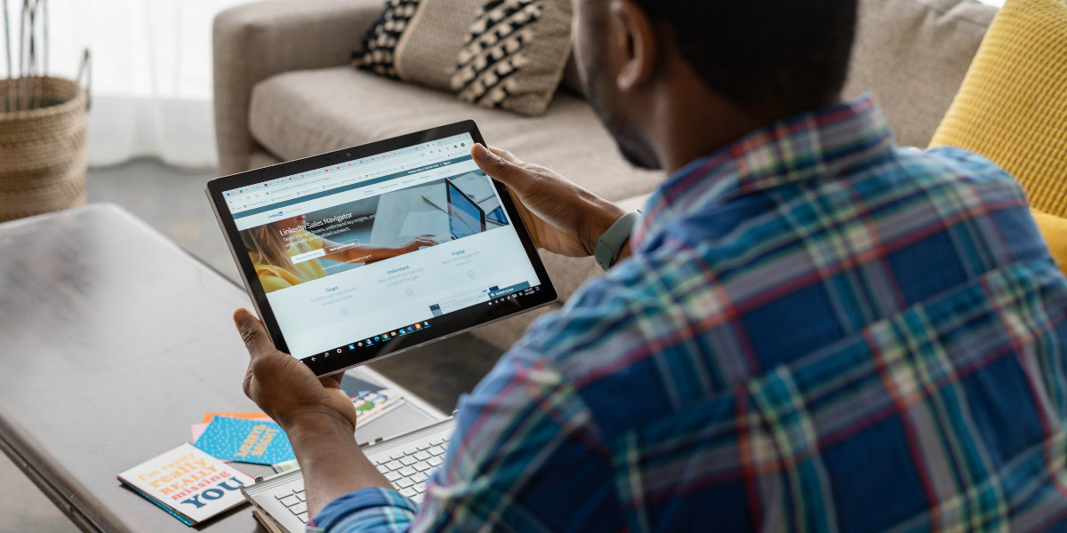 Columbus B2B marketer building a LinkedIn ads campaign targeting specific job titles and companies for pipeline